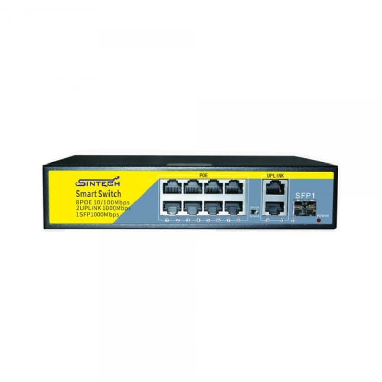 11 Ports Sintech Smart POE Switch (8+3)