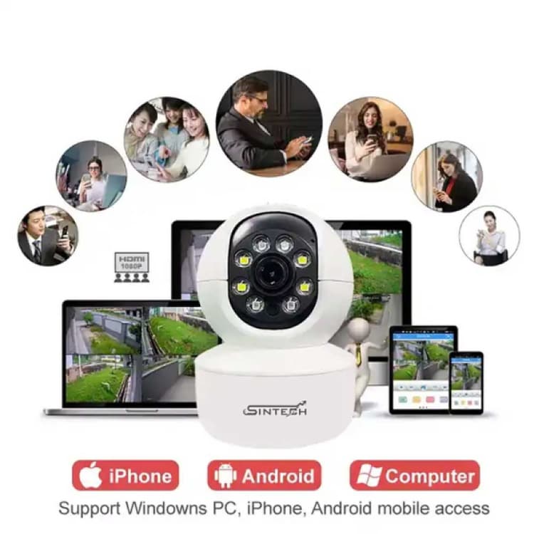 Sintech 3MP Colorvu WiFi Robot Camera (C11 Pro)