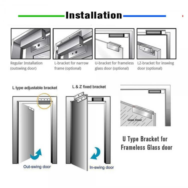 Sintech Electro Magnetic (EM) Lock 180KG
