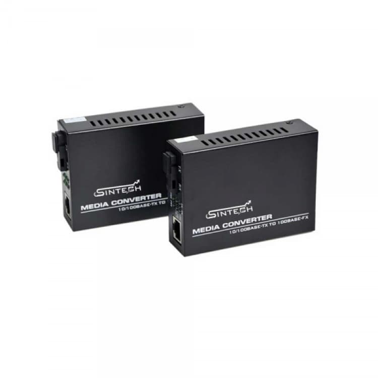 Sintech Gigabit Fiber Media Converter Single mode (4100A/B)