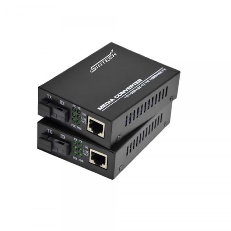 Sintech Gigabit Fiber Media Converter Single mode (4100A/B)