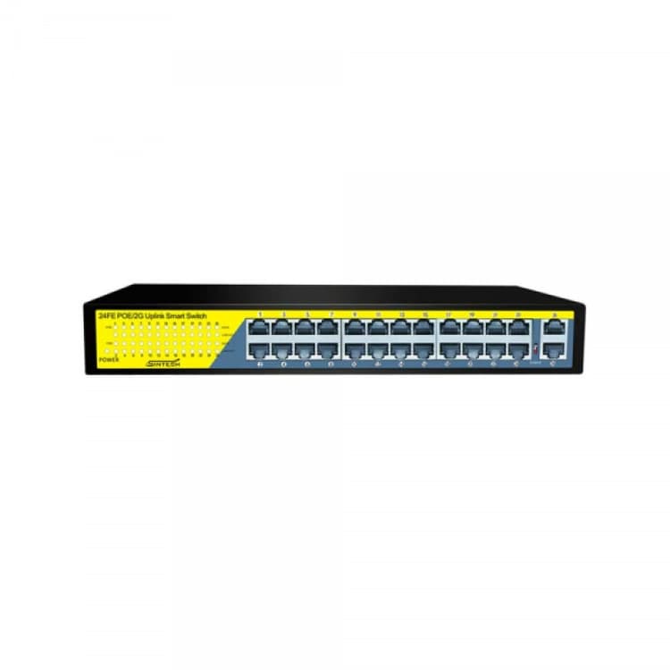 27 Ports Sintech Smart POE Switch (24+2+1)