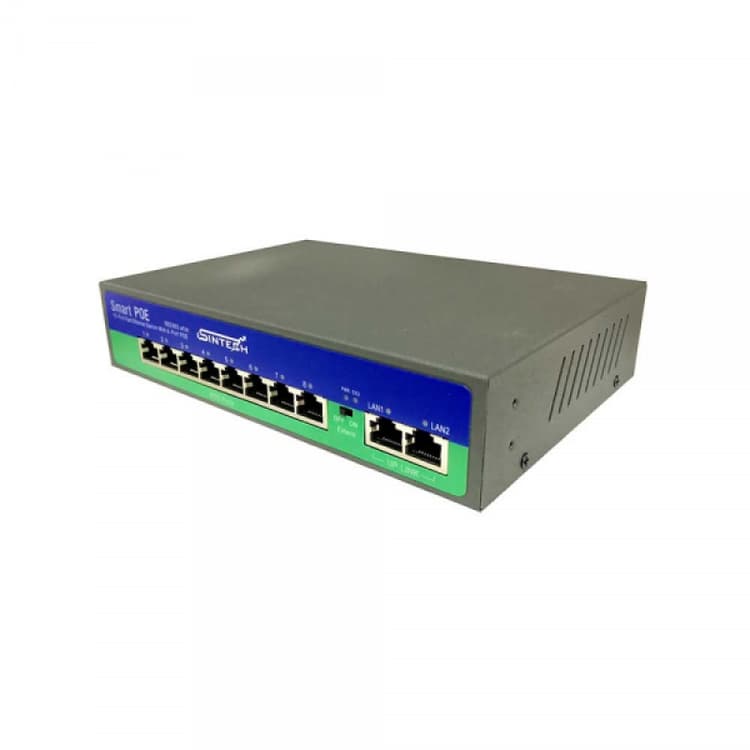10 Ports Sintech Smart POE Switch (8+2)