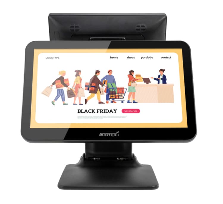 15.6 inch Double Screen POS Machine System (602Di5)